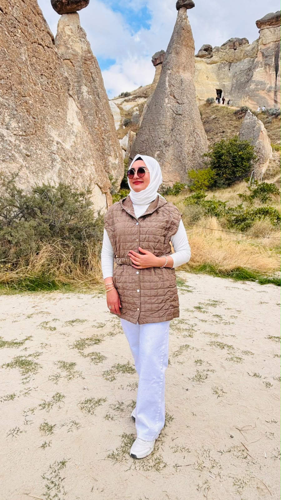 Belden Kemerli, Kullanışlı Cepli Kapitone Vizon Yelek
