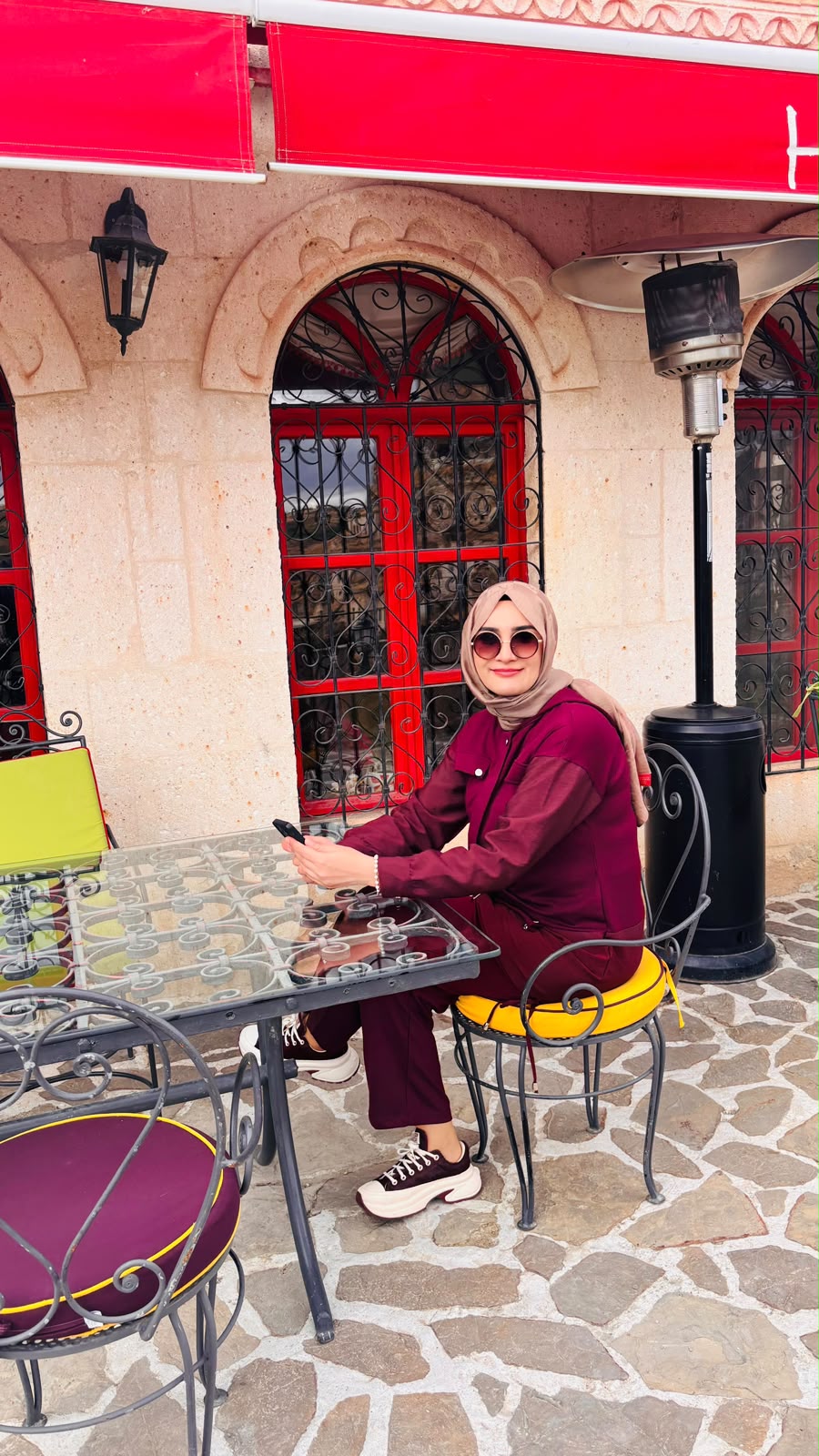Bordo Paraşüt Detaylı Kapüşonlu Takım
